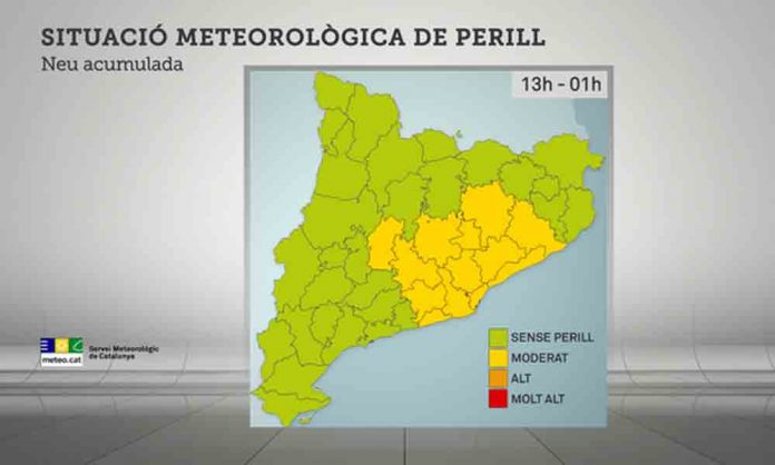 Ruixats i nou avís per neu