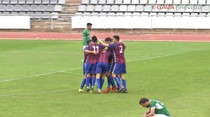 Empat del C.F. Gavà a La Bòbila contra l’Ascó