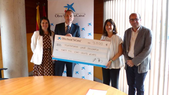 La caixa dóna 3500€ a Gavà Solidària