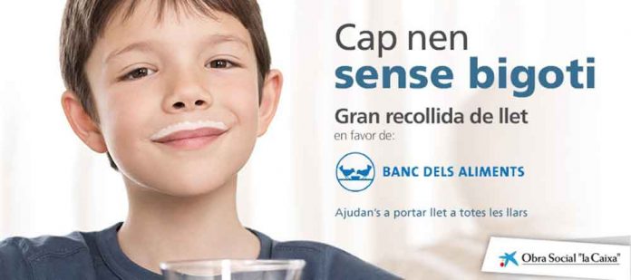 Imatge de la campanya de recollida de llet