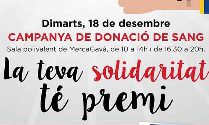 campanya-sang-mercagava-181218 Donació de sang a Mercagavà