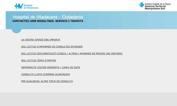 Web Hospital de Viladecans