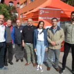 Nabila Tazoui junto al alcaldable Miguel Ángel Ibáñez y otros compañeros de candidatura