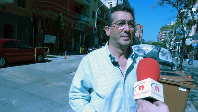 El alcaldable de Ciutadans en la calle Sant Lluís