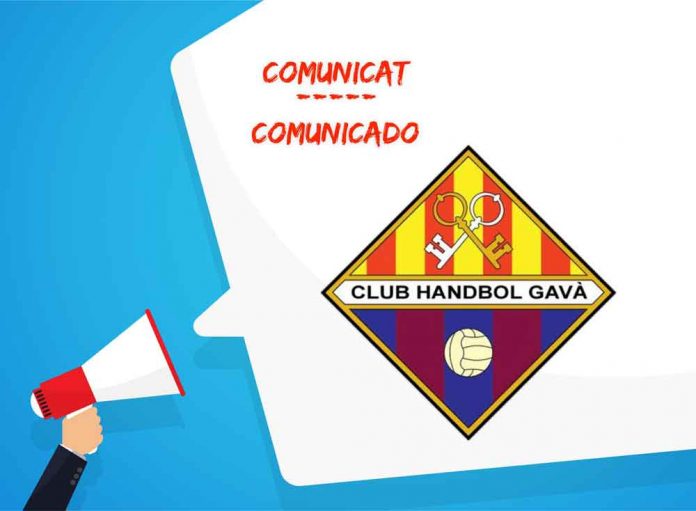 COMUNICAT-HANDBOL-241019 Suport del club al Sènior Handbol Femení