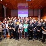 Els premiats durant la celebració del Patró d’enguany