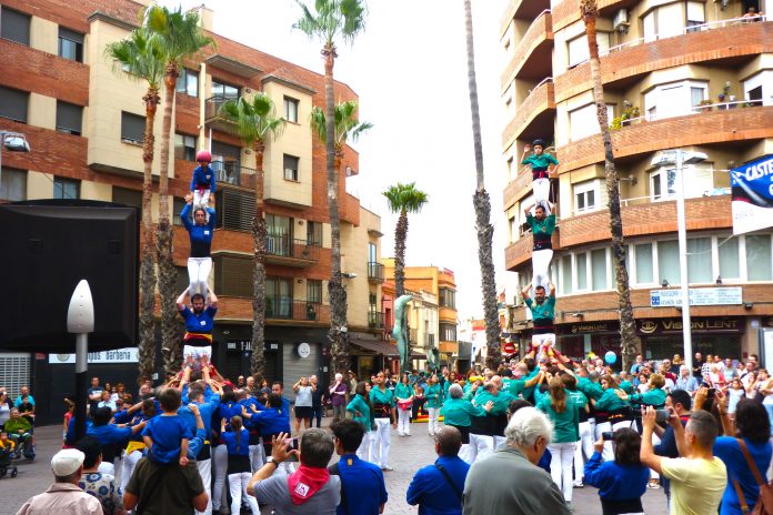 castellers Els castellers de Gavà recorden la figura de Jordi Calatayud