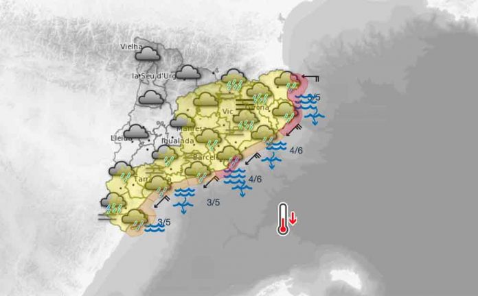 Temporal de vent, pluja i mala mar
