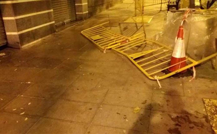 Afectacions pel vent a Gavà