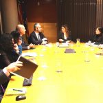 L’alcaldessa s’ha reunit aquest matí amb el president d’Aena, Maurici Lucena, per parlar de l’expansió de l’Aeroport de Barcelona