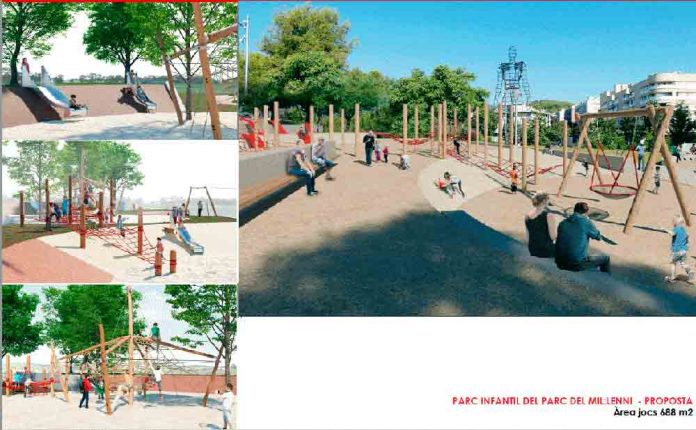 obres-200220 Reforma la zona infantil del Parc del Mil·lenni
