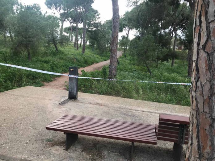 Fonts del parc metropolità del Calamot tancades