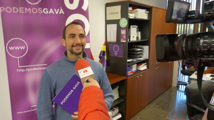 Miguel Herrera, portaveu de Podemos Gavà, en una fotografia d'arxiu Podemos