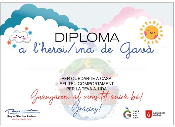 Per quedar-te a casa, pel teu comportament, per la teva ajuda!