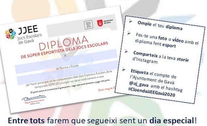 Diplomes per als esportistes escolars