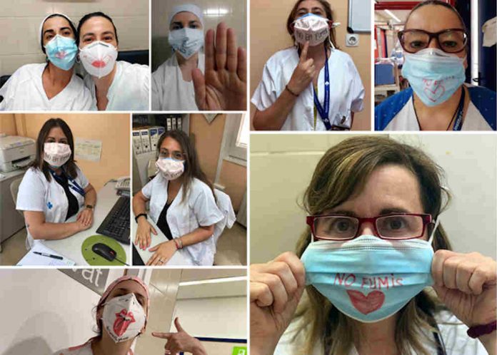 Mascaretes pintades en la Setmana sense fum