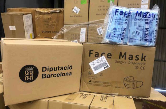 MASCARETES 150620 Nova donació de material de Direct Relief