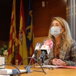 Raquel Sánchez, presentant els comptes municipals aquest matí