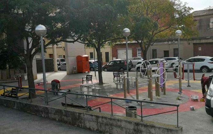 Nova zona de jocs biosaludables per a la gent gran