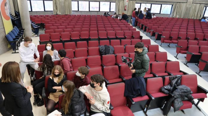 Un moment de la sessió d'aquest matí a la Sa-Fa Talent a les Aules