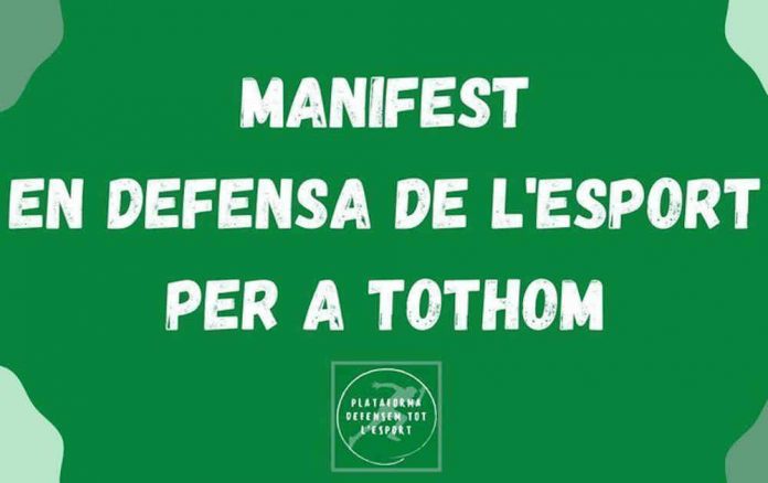 MANIFEST 160221 Els esportistes no federats volen tornar a la pràctica