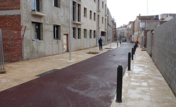Finalitzada la urbanització del carrer Rius i Taulet