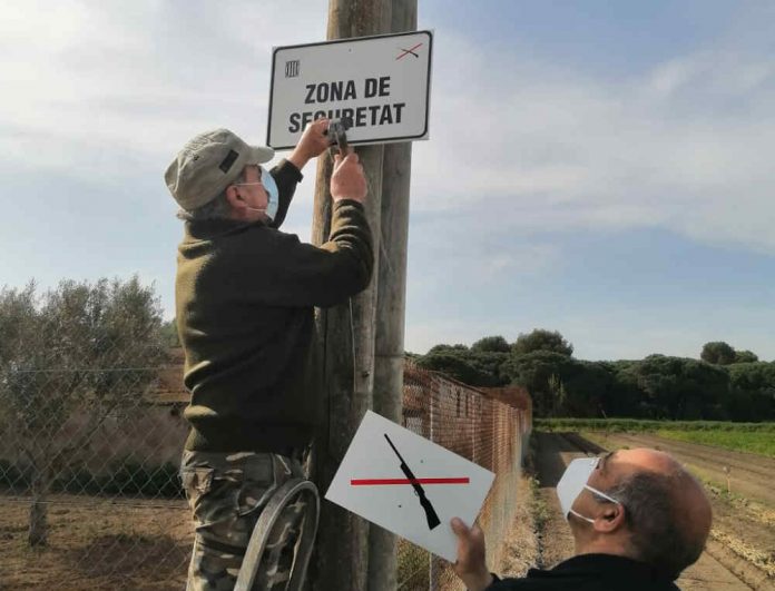 ZONA SEGURETAT 310321 Més senyalització a la zona agrícola per evitar la caça no autoritzada