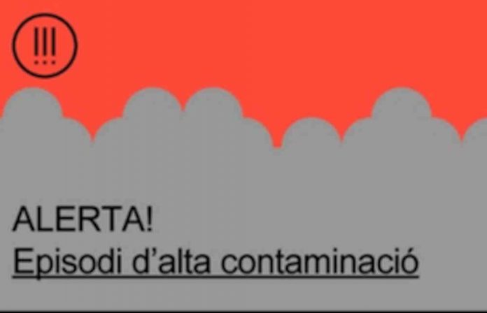 declarat un nou episodi per alta contaminació