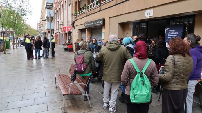 Aturat un desnonament avui a Gavà desnonament