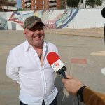 Vázquez, aquest matí a la plaça Francesc Macià de Gavà