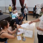 Joel Cózar, votant per primera vegada a la seva vida aquest matí al Jacme March