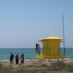 Badia, en la nova torre de vigilància que entra en funcionament aquest estiu
