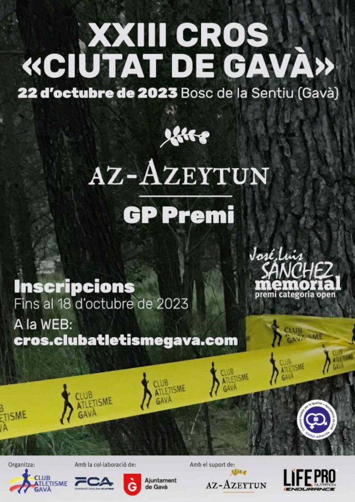 El XXIII Cros “Ciutat de Gavà” es trasllada al 22 d’octubre
