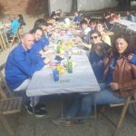 Un moment del dinar que la Colla Castellera de Gavà va celebrar diumenge passat al parc de la Torre Lluc