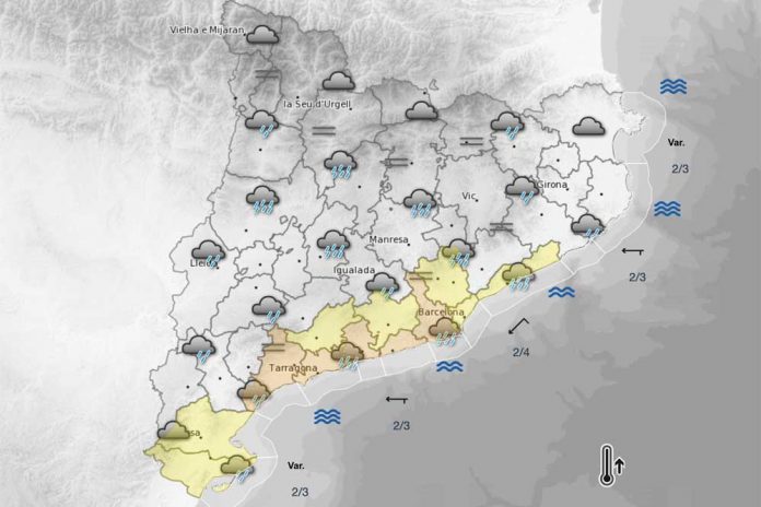 Activa ALERTA el pla INUNCAT per la probabilitat de pluges intenses