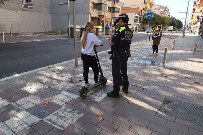 Interposades 33 sancions a patinets en els darrers 20 dies