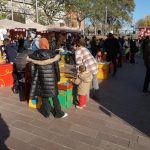 Imatge del mercat avui al migdia