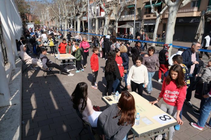Així estava la Rambla aquest matí amb la Jornada Matemàtica a ple rendiment Jornada Matemàtica al Carrer