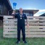 Salmerón, amb el trofeu aconseguit al campionat