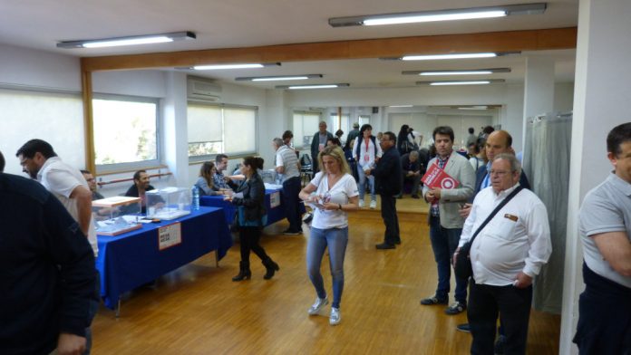 El col·legi electoral de Gavà Mar, en les darreres eleccions europees de fa cinc anys eleccions europees