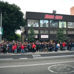 Foto de família dels participants tot just abans de sortir a fer la ruta