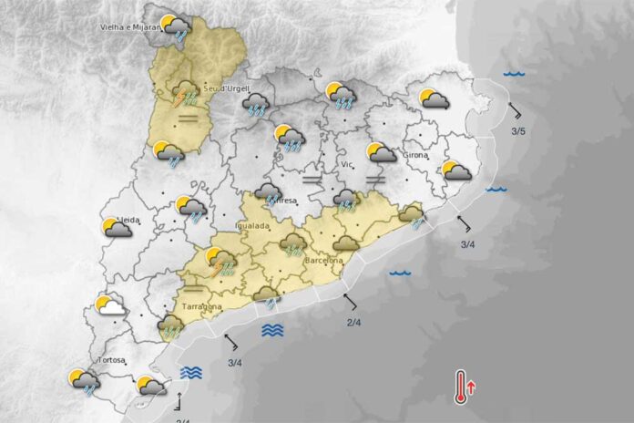 Activada l'alerta per tempestes intenses