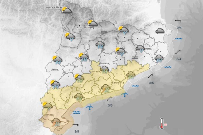 Activat en alerta el pla INUNCAT per pluges fortes