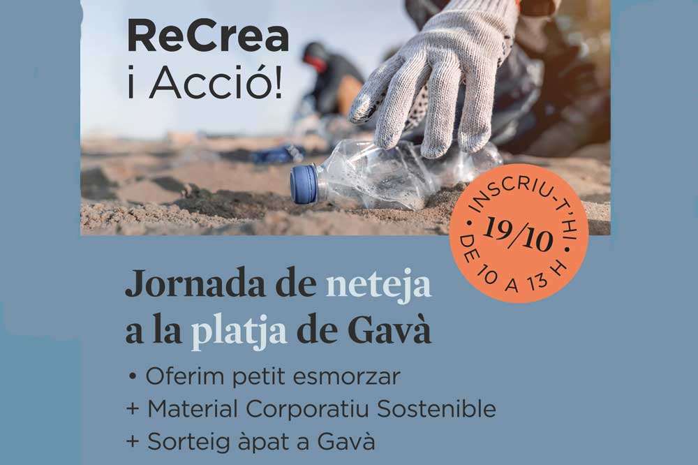 Jornada de neteja de la platja de Gavà