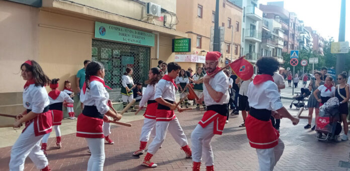 Un moment de la cercavila dels bastoners del passat dissabte Diada Bastonera