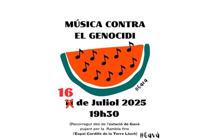 Acte musical contra la guerra a Gaza