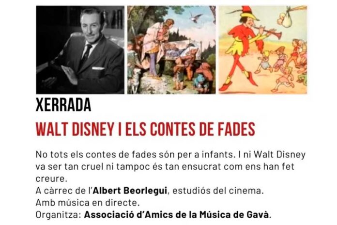 xerrada-150925 Conferència sobre Walt Disney i els contes de fades