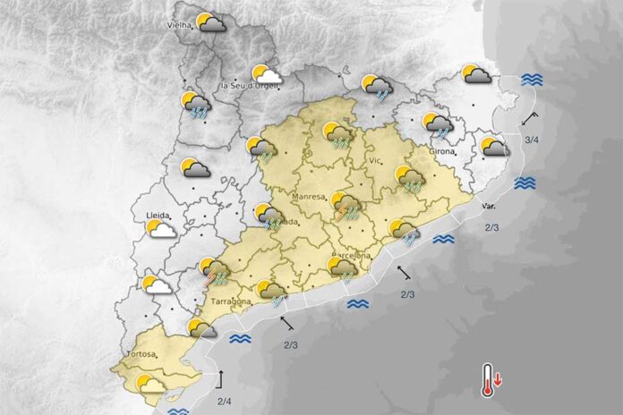 Dijous de núvols i xàfecs