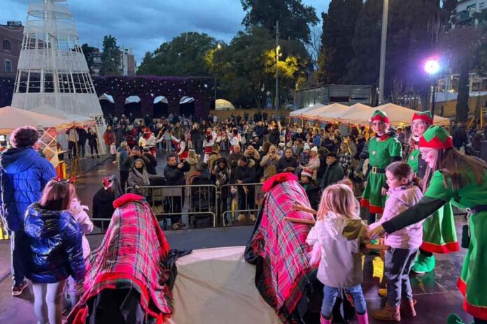 El tió caga regals per als infants de Gavà