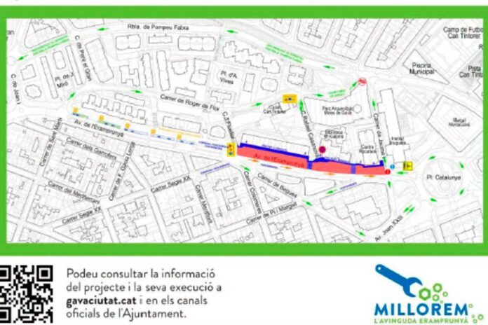 Comença la segona fase d’obres a l'avinguda de l'Eramprunyà
